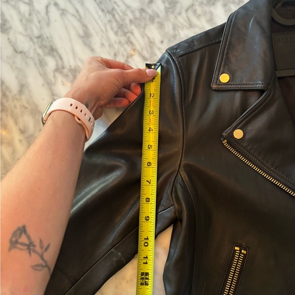 All saints Daley Leather Jacket | Brand New - Picture 9 of 11